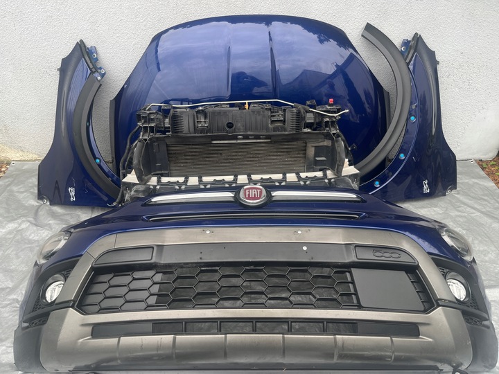фото №5, Fiat 500x cross рестайлинг бампер капот перед комплектный led 2018-
