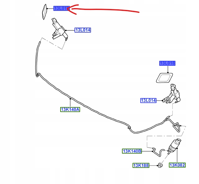 фото №4, Заглушка склоомивача фара права ford s-max