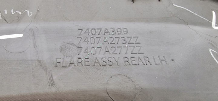 фото №11, Планка накладка крила l200 fullback ліва задня зад лівий