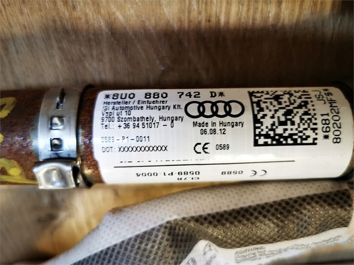 фото №5, Audi q3 8u 8u0 11-14 подушка безпеки шторка права 8u0880742d