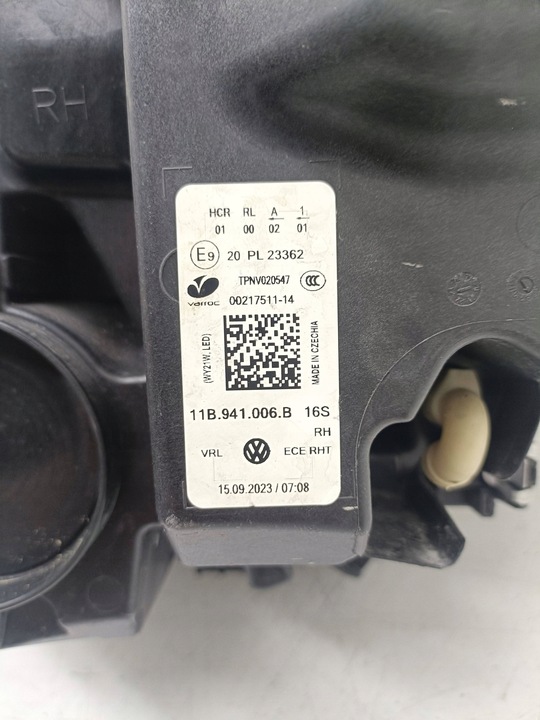 фото №9, Фара правые лампа volkswagen id.4 2023 11b941006b