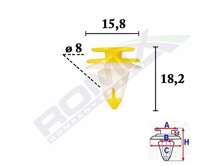 фото №1, Клипса обивочная nissan almera, micra