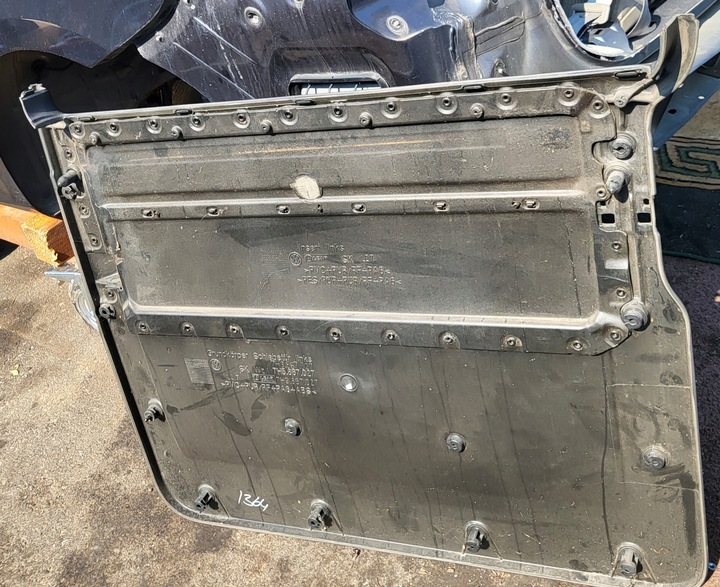 фото №9, Боковина оббивка двері зсувних лівих vw t5 multivan оригінальний номер чорний