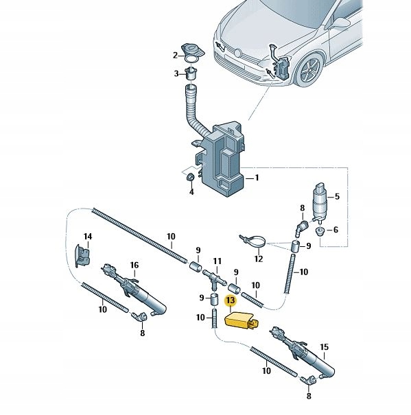 фото №1, Накладка форсунки омывателя skoda octavia 3 iii fl левая 5e0955109fgru