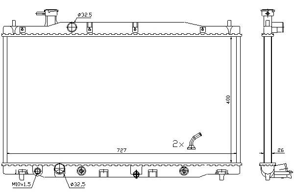 фото №13, Nissens 681372 радіаторів двигуна honda cr-v 06-