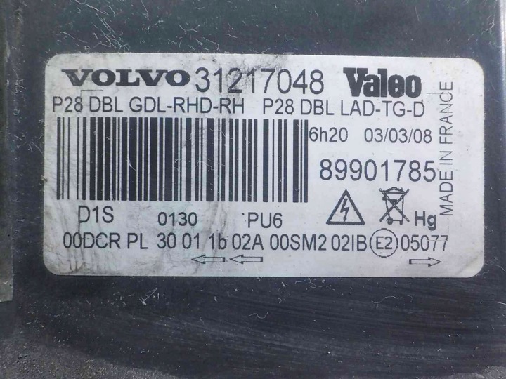 фото №8, Volvo xc90 i рестайлинг 08r ксенон фара правая перед 31217048 89901785