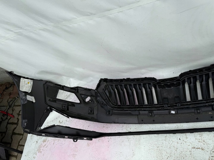 фото №14, Skoda karoq 57a рестайлінг 2021 lci бампер перед переднє решітка радіатора 57a853653g