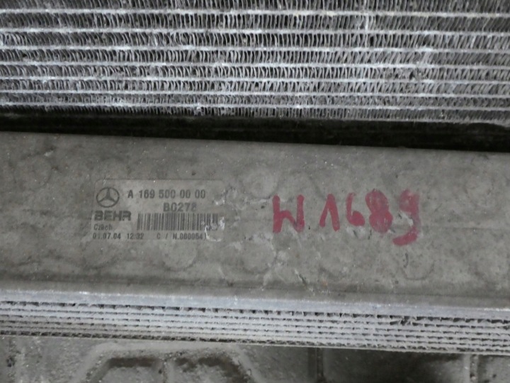фото №4, Комплект радиатор модуль mercedes w169 2.0 cdi a1695060599 a1695001193