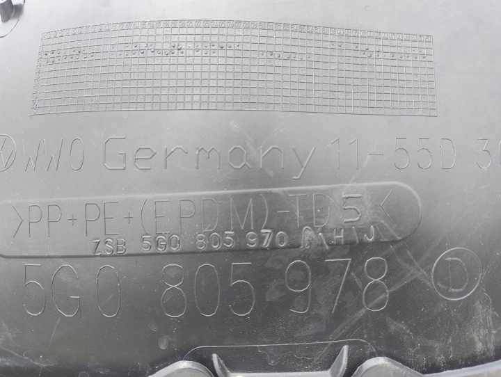 фото №7, Vw golf vii 7 5g0 2014-2016 правое подкрылок pas перед очень красивый оригинал