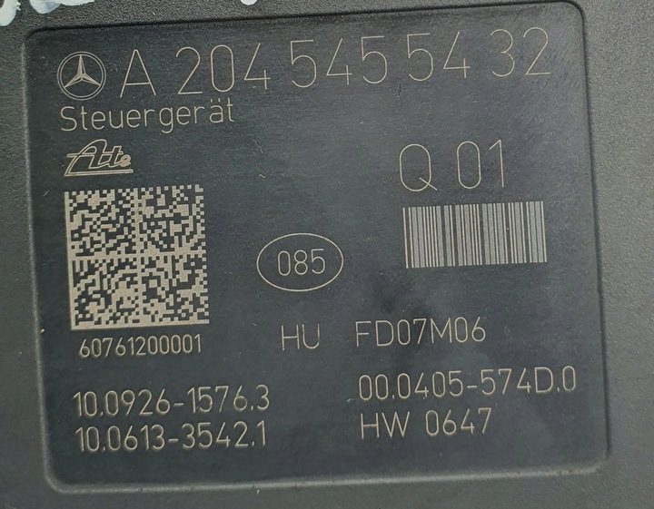 фото №5, Насос гальмівна abs mercedes w204 a2045455432