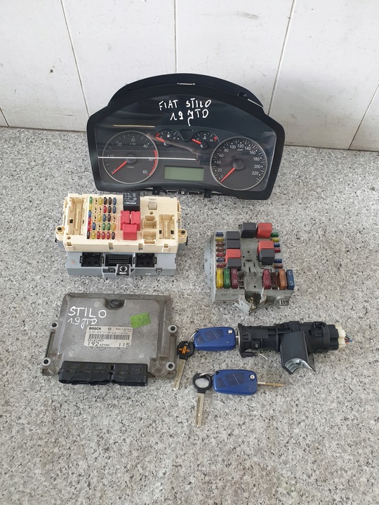 фото №1, Блок керування набір старт stilo 1.9 jtd 0281010337