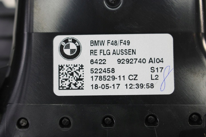 фото №12, Bmw x1 f48 ґрати впуск повітря консолі 9292739 9292741 64229292740 93324