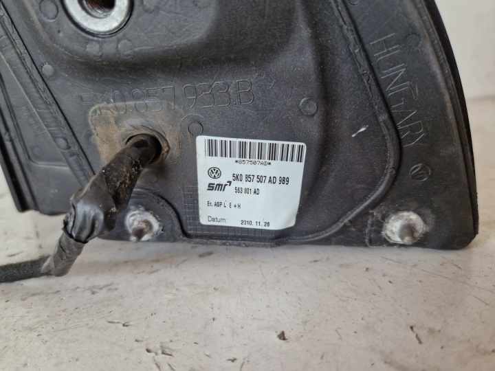 фото №11, Дзеркало ліве 6pin lb9a golf 6 vi hb 08-15 2.0 tdi 110km