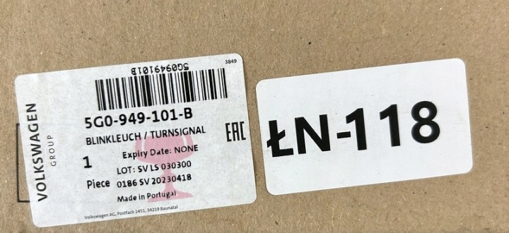 фото №9, Поворотник дзеркала hella volkswagen 5g0949101 5g0949101b 5gm949101