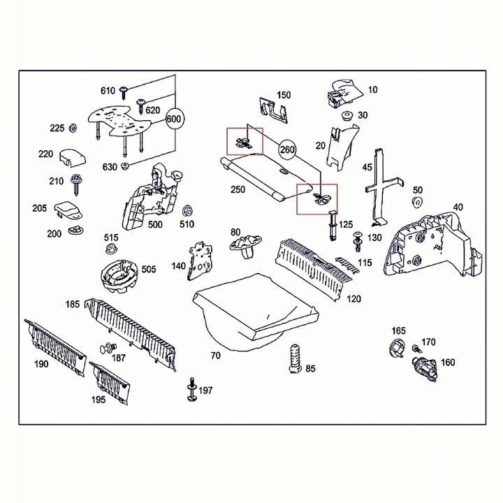 фото №14, Направляющая ползунок ролеты mercedes a-klasa w169 w245