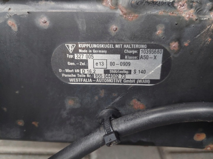 фото №6, Балка hak буксировочный вестфалия модуль 7l0907383n porsche cayenne s i 7l рестайлинг