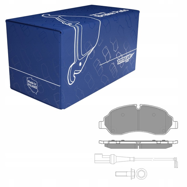 фото №10, Гальмівні колодки гальмівні - tomex brakes - tx 18-04 - вісь перед