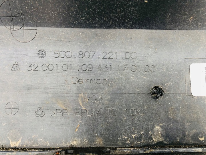 фото №13, Volkswagen vw golf vii аксессуар 13-16 передний рестайлинг бампер переднее перед