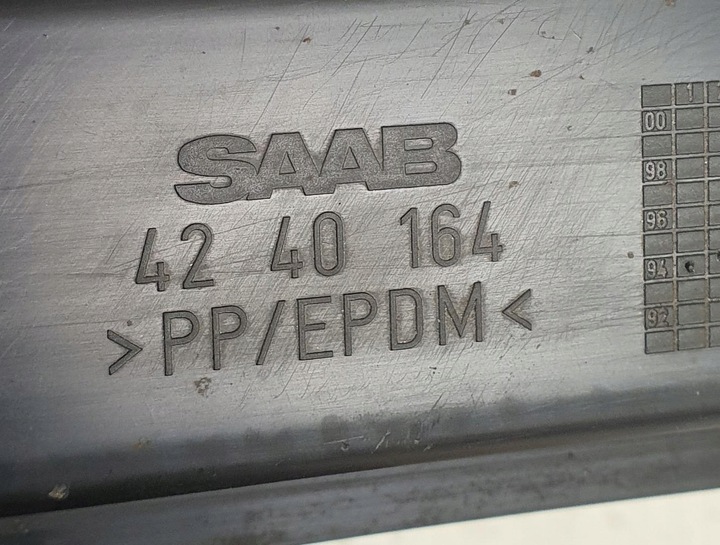 фото №6, Планка накладка порога права saab 900 ii 4240180