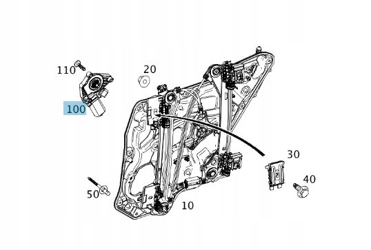 фото №13, Двигунчик скла двері лівий amg gt 190 a2078200642