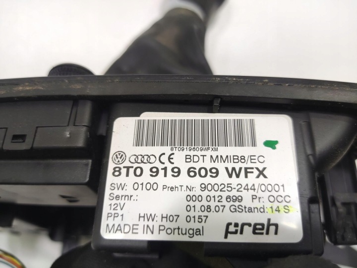 фото №9, Панель туннеля среднего mmi выборщик коробка передач audi a5 i 8t 07- 8t0919609wfx