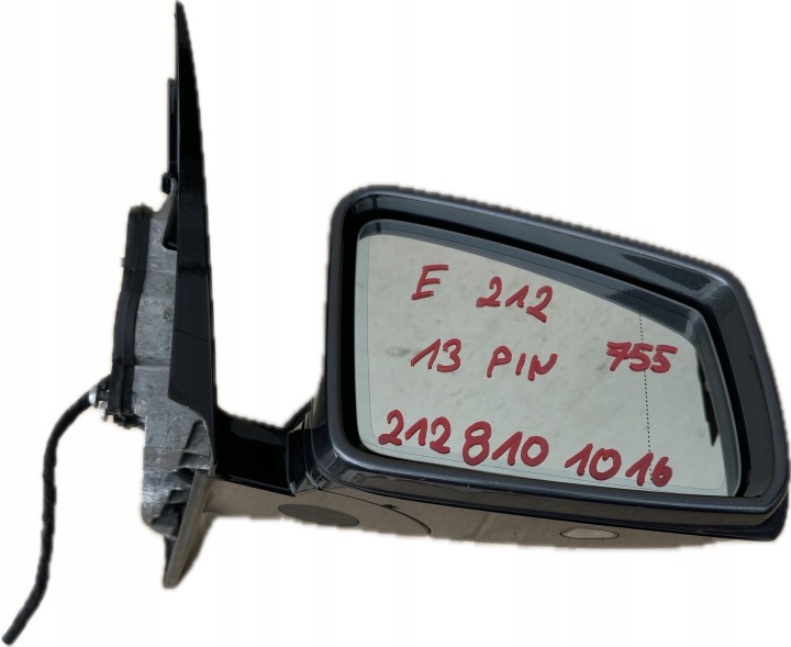 фото №7, Зеркало правое 13pin комплект 755lak mercedes e w212 sedan combi 2128101016 oem номер