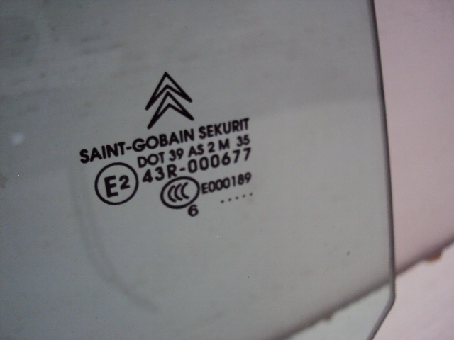 фото №3, Скло двері праві зад citroen c6 i 2006 рік