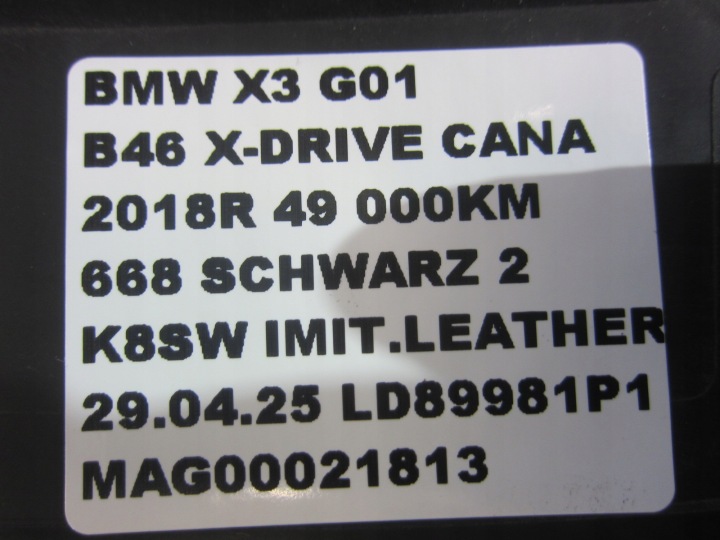 фото №9, Bmw x3 g01 g02 f97 f98 панель під лобовим склом верхній захист впуск 7399015 51717399015