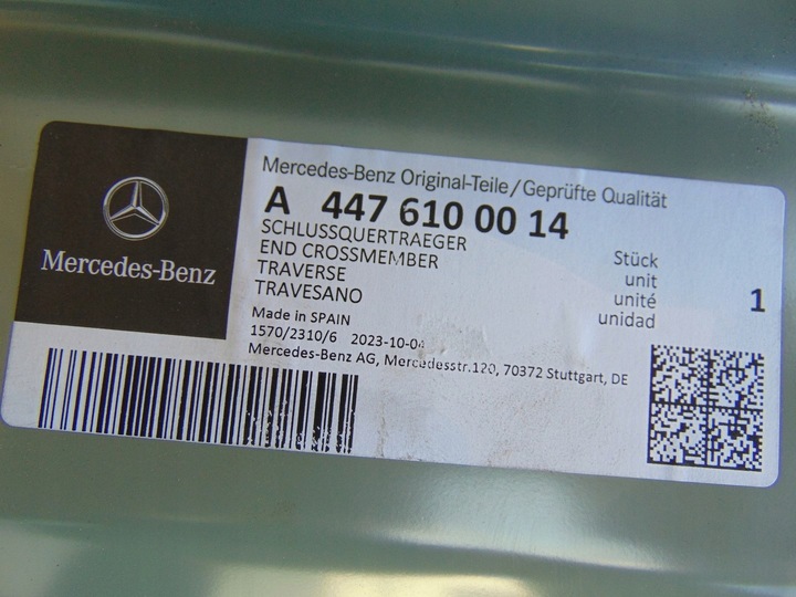 фото №11, Pas задній підсилювач mercedes vito w447 a4476100014