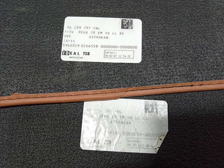 фото №6, Peugeot 607 килимки велюрові чорні заводські oem комплект