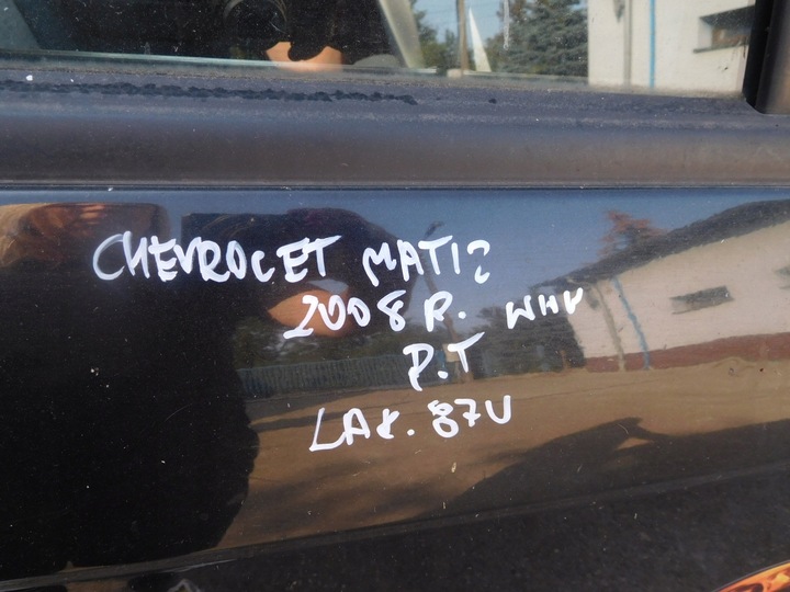 фото №7, Дверь зад правые chevrolet matiz 87u 2008r