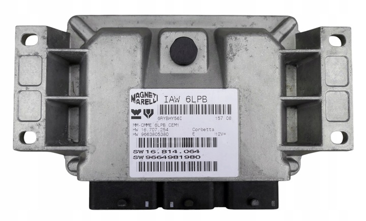 фото №1, Блок управления двигателя peugeot / citroen iaw6lpb 9663805380 + программирование