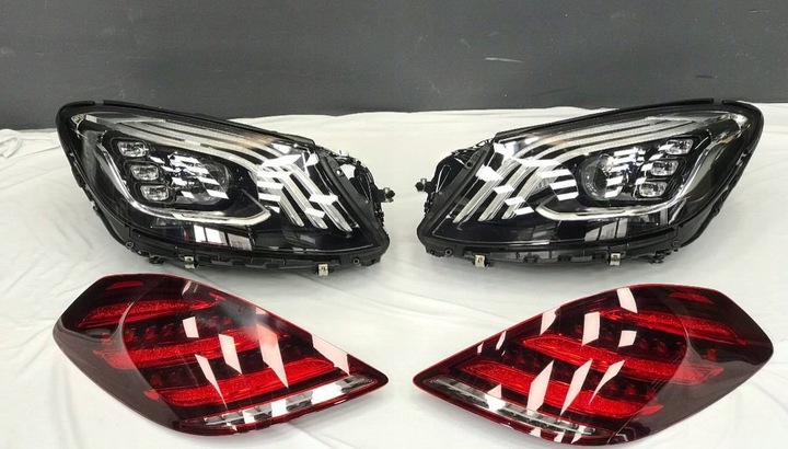 фото №13, Mercedes benz w222 s63 amg bodykit бамперы + лампы + пороги