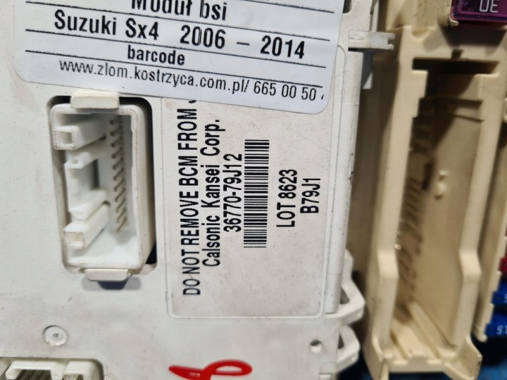 фото №6, Suzuki sx4 i 1.5b модуль bsi 36770-79j12