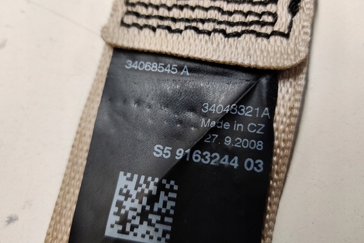 фото №8, Pas безпеки задній середній bmw 7 f01, f02 9163244 3.0l дизель