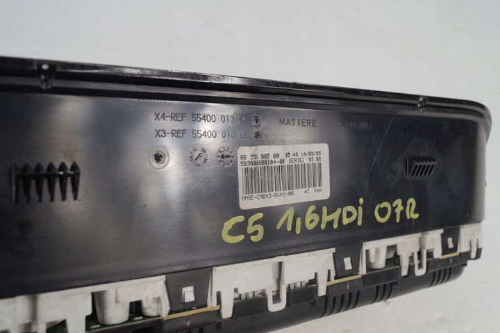 фото №10, Citroen c5 ii рестайлінг спідометр прилади 1.6 hdi a40az995 9655608580