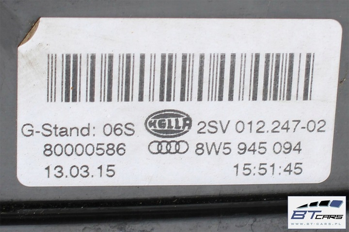 фото №11, Audi a4 sedan кришка задня багажника зад 8w b9 a2a2 ly9b чорний 8w 8w5827025