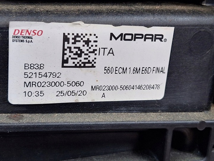 фото №8, Jeep compass ii рестайлінг 2.0 mjt m-jet радіатор pas переднє kpl.