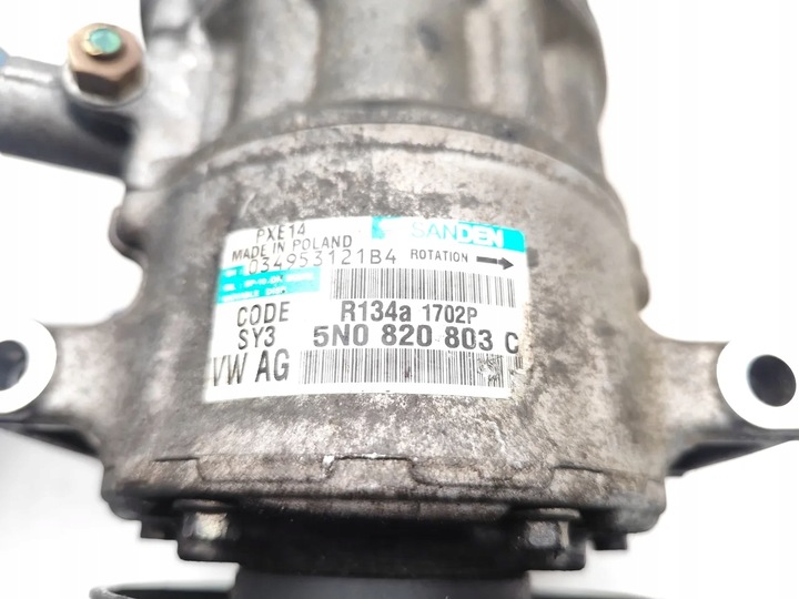 фото №7, Vw passat компрессор / компрессор кондиционера a/c 1.6 tdi дизель 5n0820803c