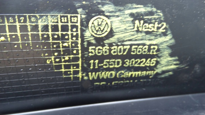 фото №8, Диффузор накладка бампера зад 5g6807568r vw golf vii рестайлинг