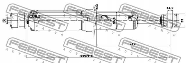 фото №3, Амортизатор перед do toyota land cruiser prado