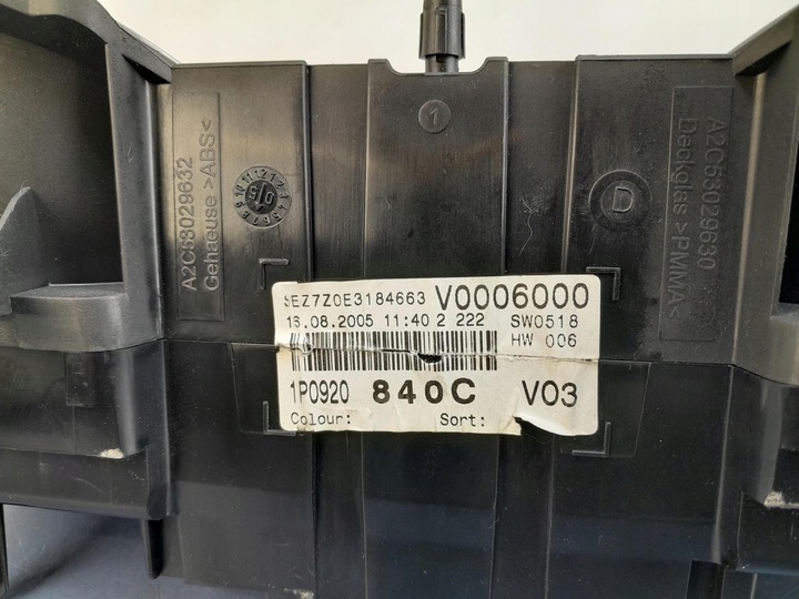 фото №5, Seat leon ii 2.0 tdi спідометр  прилади 1p0920840c