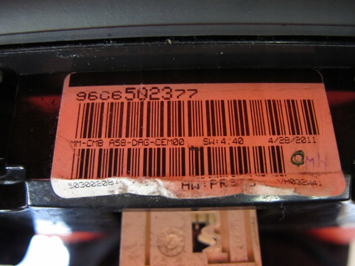 фото №8, Citroen c3 picasso 1.6 hdi 08- панель приладів eu 9666502377