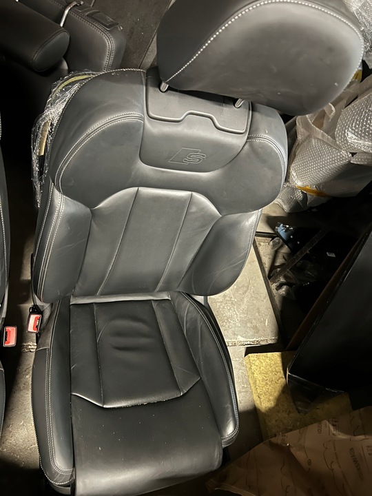 фото №4, Audi q7 4m s-line сиденья комплект кожа 5-легковой