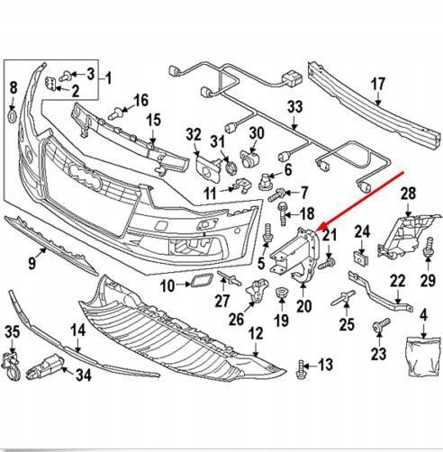 фото №9, Rakieta левая vag для audi a6 c7 оригинальный 4g0807133f
