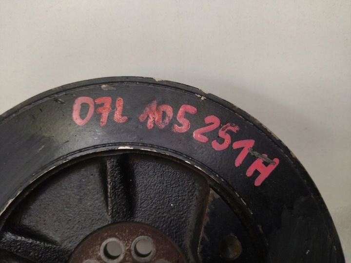 фото №6, 07l105251h колесо ременное глушитель колебания поворотных 5.2 v10 audi a6 a8