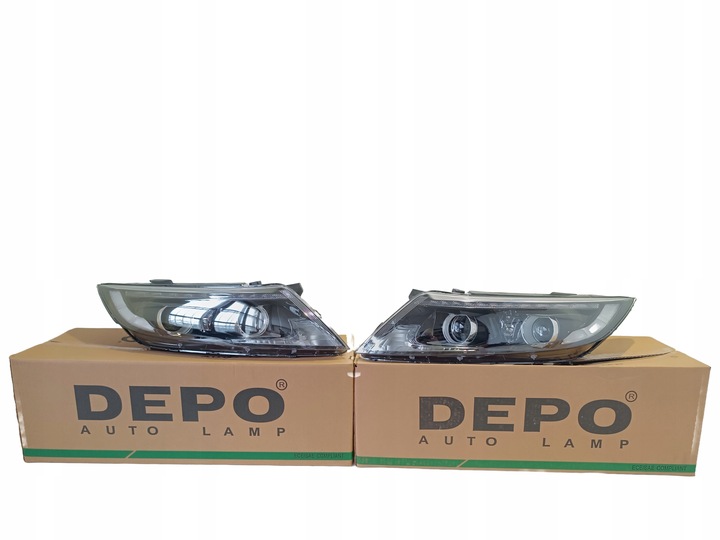 фото №1, Kia optima 2013- фара лампа перед h1+h7+h7+led