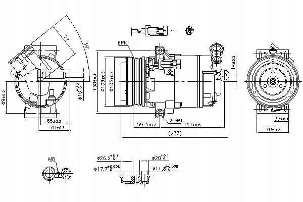 фото №12, Компресор компресор кондиціонера [nissens]