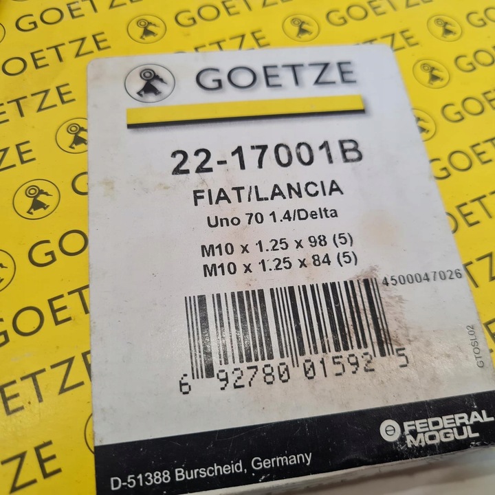 фото №7, Fiat uno lancia delta болты головки комплект goetze 22-17001b