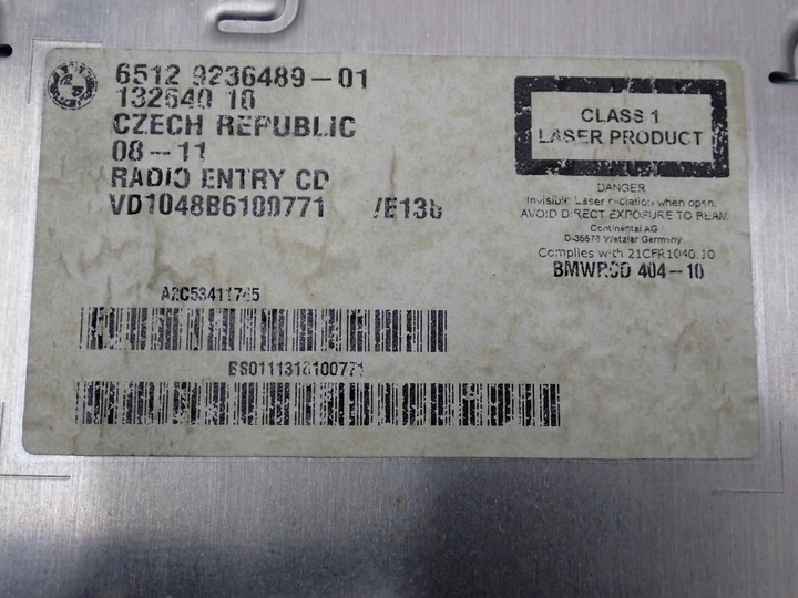 фото №8, Радіо cd заводські оригінал 9236489 bmw 1 f20 11r